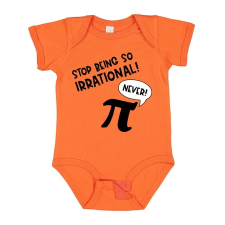 

Inktastic Stop Being So Irrational- Funny Pi Day Symbol Gift Baby Boy or Baby Girl Bodysuit
