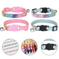 thumbnail image 5 of jiaroswwei Pet Necklace Inlaid Rhinestone Dress-up Adjustable Breakaway Pet Cats Dogs Collars with Bell for Festival, 5 of 8