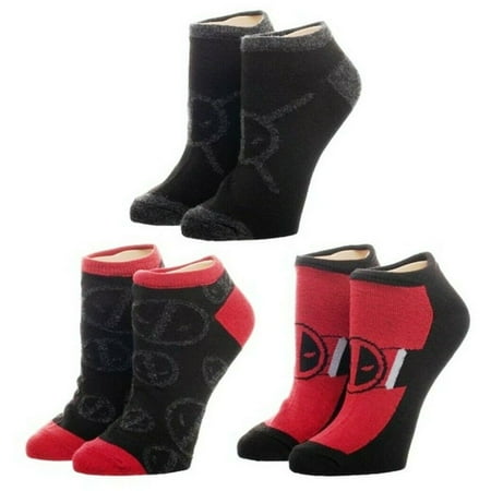 

Deadpool Set of 3 Different Style Ankle Socks