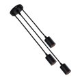 thumbnail image 1 of RUNROTOO 1Pc Modern Design Room Lamp Three-head Design Black Iron for Living Space, 1 of 8