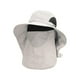 thumbnail image 4 of Sombrero para el sol con solapa para el cuello, gorra de protección solar con capucha, cómodo sombrero de pesca de ala ancha beige, 4 of 9