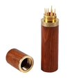 thumbnail image 3 of Wood Toothpick Holder With Lid Portable Toothpick Box Capsule Case Container Natural Crafts For Home Travel Use, 3 of 5