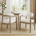 thumbnail image 1 of Christopher Knight Home Modern Dining Chairs, Open-Back, Solid Wood Frame, Light Ash, Set of 2, 1 of 9