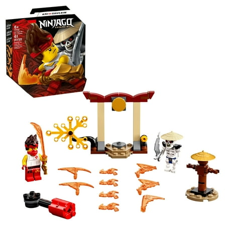 LEGO NINJAGO Epic Battle Set – Kai vs. Skulkin 71730 Spinning Battle Toy Playset (61 Pieces)