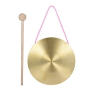 22cm Hand Gong Cymbals Brass Copper Chapel Opera Percussion Instruments with Round Hammer