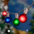 thumbnail image 6 of Novelty Lights 25 Feet Multicolored G50 Globe Outdoor Patio String Lights, Brown Wire, 6 of 6