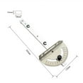 thumbnail image 1 of Woodworking Table Saw Adjustable Angle Ruler Miter Gauge with Track Stop Backer, 1 of 6