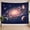 A, variant on XaaKee Large Tapestry, Cosmic Orbit Journey Galaxy Theme, High-Quality Polyester Room Tapestry, 60x40Inch