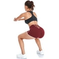 thumbnail image 6 of Jusfitsu Women's Athletic Yoga Shorts Stretch Booty Shorts for Women High Waisted Workout Running Shorts, 6 of 7