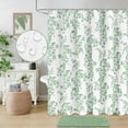 thumbnail image 2 of FRAMICS Sage Green Shower Curtain Sets with Non-Slip Rug & 12 Hooks, Heavy Duty Floral Cottagecore Fabric Bathroom Sets, Waterproof & Washable 72" x 72", 2 of 10