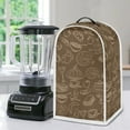 thumbnail image 5 of Yuyamidu Coffee Theme Blender Cover Stain Resistant Coffee Juice Machine Blender Dust Cover Universal Stand Mixer Case Kitchen Appliance Decorative Cover, Brown, 5 of 6