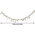 thumbnail image 2 of 62.99in Cloth Bow Ribbon Garland for Wall and Window Decor, Hanging Bowknot Banner for Bedroom Living Room Party Backdrop Decoration, 2 of 4