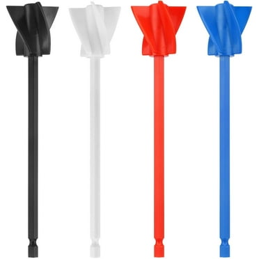 4pcs Resin Mixer Paddles, Paint Mixer for Drill, Epoxy Mixer Attachment, Paint Stirrers Suitable for Most Viscous Fluids, Paints, Coatings, Epoxies and Adhesives