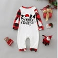 thumbnail image 5 of Zwiiyzr Family Matching Sets Christmas Jammies for Baby Christmas Baby Plaid Printed Blouse Tops+Pants Family Matching Pajamas Set 2025 Red, 5 of 6