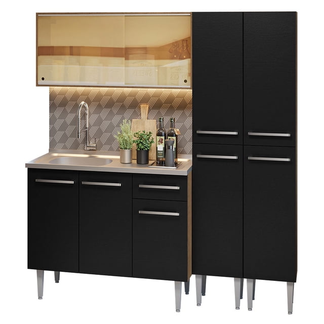 Cocina Integral Completa Modular Madesa Emilly 169cm MN