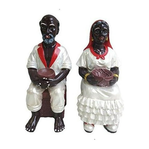 12" Francisco and Francisca Statue San Santo Santa Santeria Yoruba