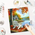 thumbnail image 5 of JYLMOOD DIY Paint by Number for Adults, Easy Painting by Numbers for Gift Home Wall Decor 16x20in without Frame, Colored Canvas - Autumn Desk, 5 of 5