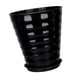 thumbnail image 3 of Pot de planta Pot maceta decorativa maceta, soporte de plantas, contenedor moderno, planta para balcón Patio de césped de plantas para exteriores al negro, 3 of 8