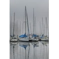 thumbnail image 2 of Amos, Andy 23x32 Black Ornate Wood Framed with Double Matting Museum Art Print Titled - Sailing Boats, 2 of 4