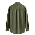 thumbnail image 7 of Spring Tops for Women Mens Shirts with Pockets Men Casual Turndown Long Sleeve Solid Pocket Cardigan Button Down Shirt Men Clothes, 7 of 7