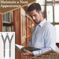 thumbnail image 4 of HSHDLDF Y-Style Shirt Stays Men Non-Slip Locking Clamps Adjustable Elastic Straps, 4 of 7