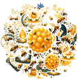 thumbnail image 2 of cartoon Bee Honey Theme Stickers, Waterproof Bee Honey Theme Sticker for Water Bottle Laptop Phone Cases Planner Skateboard Luggage Helmet Party Favor Decor, Ideal for Adults Teens Teacher Rewards, 2 of 9