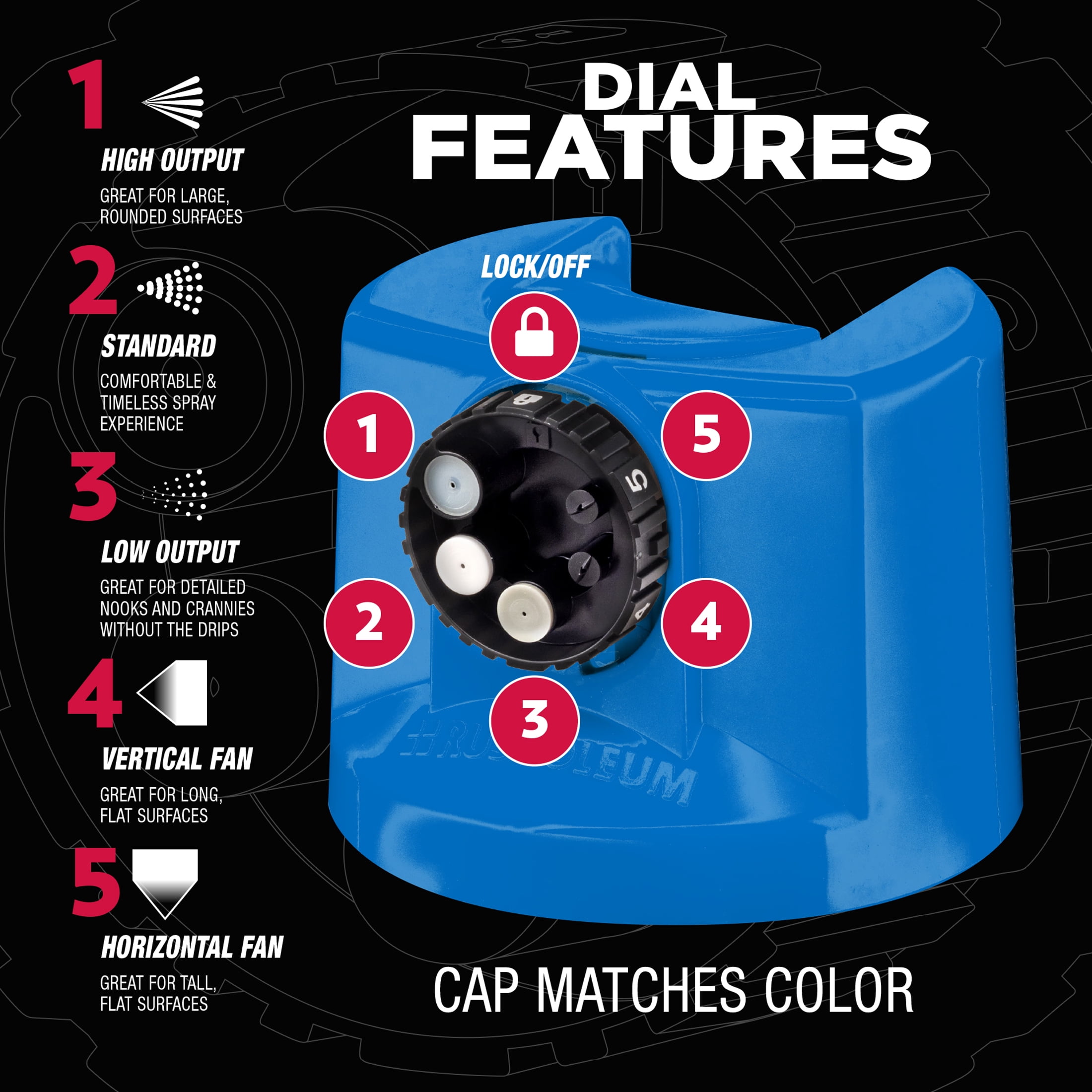 (6 pack) Sail Blue, Rust-Oleum Stops Rust Custom Sprays 5 in 1 Gloss Spray Paint-376896, 12 oz
