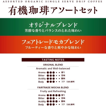 小川珈琲　小川珈琲店　有機珈琲アソートセット　ドリップコーヒー　１箱（３０袋）