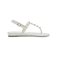thumbnail image 2 of Charter Club Womens Avita Faux Leather Embellished Slingback Sandals, 2 of 3
