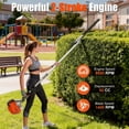 thumbnail image 3 of Floseru 2-Stroke Weed Eater, 52cc Gas Weed Wacker 5 in 1 Gas String Trimmer Multi Functional Garden Trimming Tools with Rubber Handle & Shoulder Strap Brush Cutter for Lawn, Garden and Yard, 3 of 11