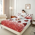 thumbnail image 4 of Manfei Kawaii Ladybug 4pcs Bed Sheets,Polka Dots King Sheets,Bling Glitter Super Cozy Sheet Set,Super Cozy Animal Room Decor, 4 of 7