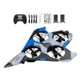 thumbnail image 2 of Avión de combate con control remoto y giro de 360 degree para adolescentes y niños principiantes. Azul con 2 baterías, 2 of 9
