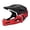 Black Red, variant on Tnarru Full Face Bike Helmet Adjustable Cycling Helmet for Skateboard Biker Skating Black Blue