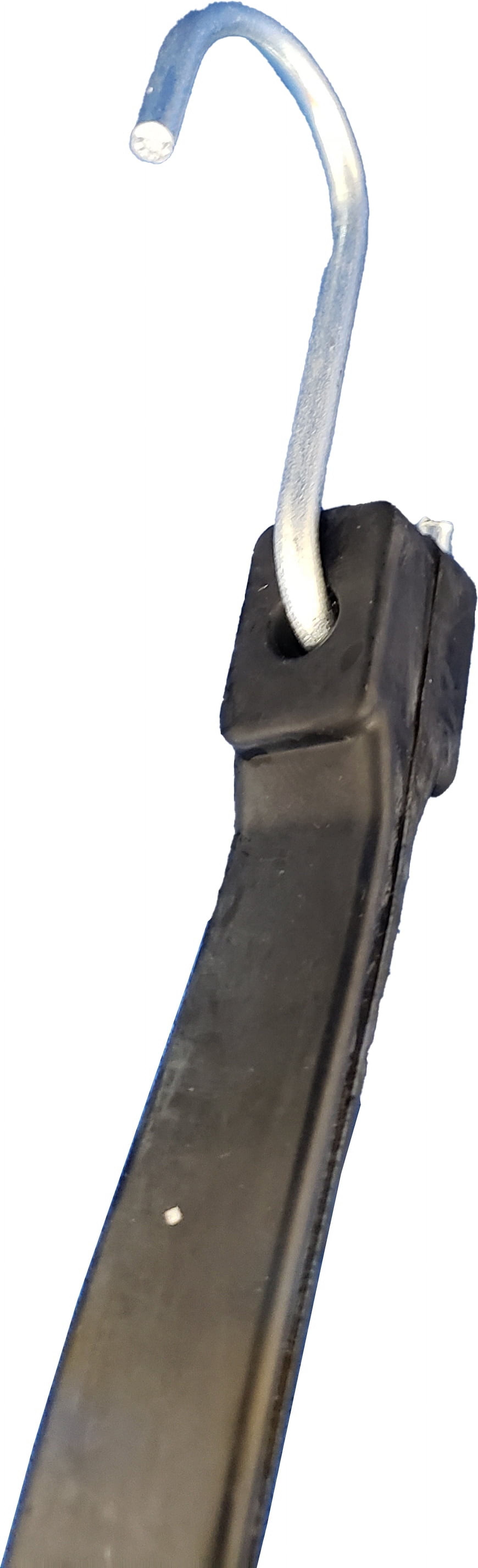 (4 pack) HyperTough 6-Pack Tarp Strap with Steel Hooks, 15", 21", & 31" Straps