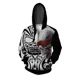 thumbnail image 3 of Sudadera con capucha y estampado de calavera de otoño para hombre, sudadera con capucha para hombre, sudadera con capucha de moda para hombre, sudaderas con capucha con cremallera, ropa Y2k, 3 of 5