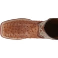 thumbnail image 6 of Justin Men's Waxy Full Quill Ostrich Western Boot Broad Square Toe Cognac 14 D(M) US, 6 of 7
