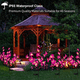 thumbnail image 5 of Paquete de 2 luces de orquídeas con energía solar, para decoración de caminos de césped, patio, villa, 5 of 5
