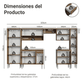 thumbnail image 3 of Cocina Integral 325cm Negro/Marrón Emilly Joy Madesa, 3 of 10
