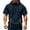 Navy, variant on MIXUE Shirts For Men Summer Solid Color Hooded Drawstring Short Sleeve Pockets Sweatshirt Breathable Lightweight Pullover Tops T Shirts Daily-Wear,Blue,L