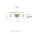 thumbnail image 4 of Capital Lighting 128531-449 Greyson 3 Light 25" Wide Bathroom Vanity Light - Nickel, 4 of 7