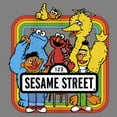thumbnail image 2 of Junior's Sesame Street Rainbow Box Group Portrait Cowl Neck Sweatshirt, 2 of 4