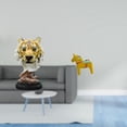 thumbnail image 2 of Escultura moderna de animales: figura de tigre y caballo. Artesanía para entrada, sala de estar, estantería, mesa, pasillo. Adorno coleccionable sueco, 2 of 8