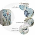 thumbnail image 5 of Extra Long Shower Curtain 72x96 Inch, Colorful Tulips Shower Curtain Waterproof Bathroom Decor Spring Pastoral Flowers Retro Butterfly Fabric Bath Curtain Set Accessories with Hooks, 5 of 6