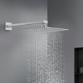 thumbnail image 2 of ALWEN 12 Inch Rain Shower Head Chrome, Square Ultra Thin 304 Stainless Steel High Pressure Shower Head, Large Size Rainfall Shower Head Full Body Coverage Modern Waterfall Shower Head, 2 of 6