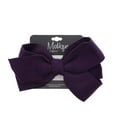 thumbnail image 3 of Motique Accessories Plum Sweatshirt Fleece Hair Bow Hair Clip Large, One Size Fits for Teen Girls, 3 of 3