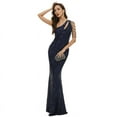 thumbnail image 4 of Vestido estilo hada fantasía celebridad fiesta vestido de noche sexy largo adelgazante tostado vestido nupcial elegante, 4 of 6