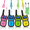 PinkBlueGreenYellow, variant on Wishouse Kids Walkie Talkies 2-Pack, FCC ID:2ACVFM-8B, Rechargeable 22 Channels Two Way Radio with Flashlight & Lanyard (Pink & Blue)