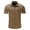 Khaki, variant on Shirts For Men'S Plus Size Tactical Cargo Work Shirt Military Casual Slim Fit Short Sleeve Button Down Tops Hiking Shirt