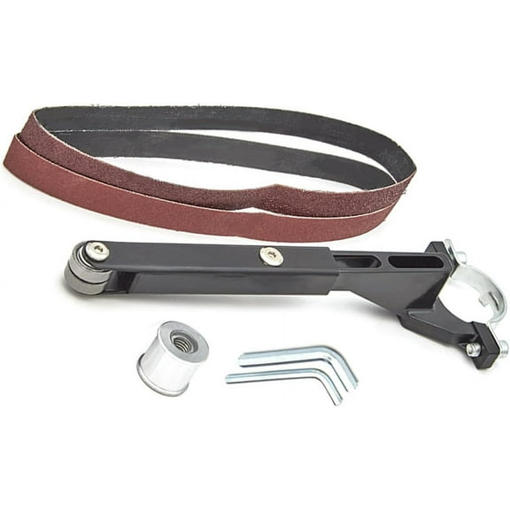 DEXIMRO 6 Pcs Electric Belt Grinder Belt Sander Attachment Angled Grinder Modified Sand Belt Machine Belt Sander Polisher Belt Sanding Belt Adapter