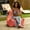 Flamingo, variant on Jaxx Juniper Outdoor Bean Bag Patio Chair & Poolside Lounge, Taupe Striped